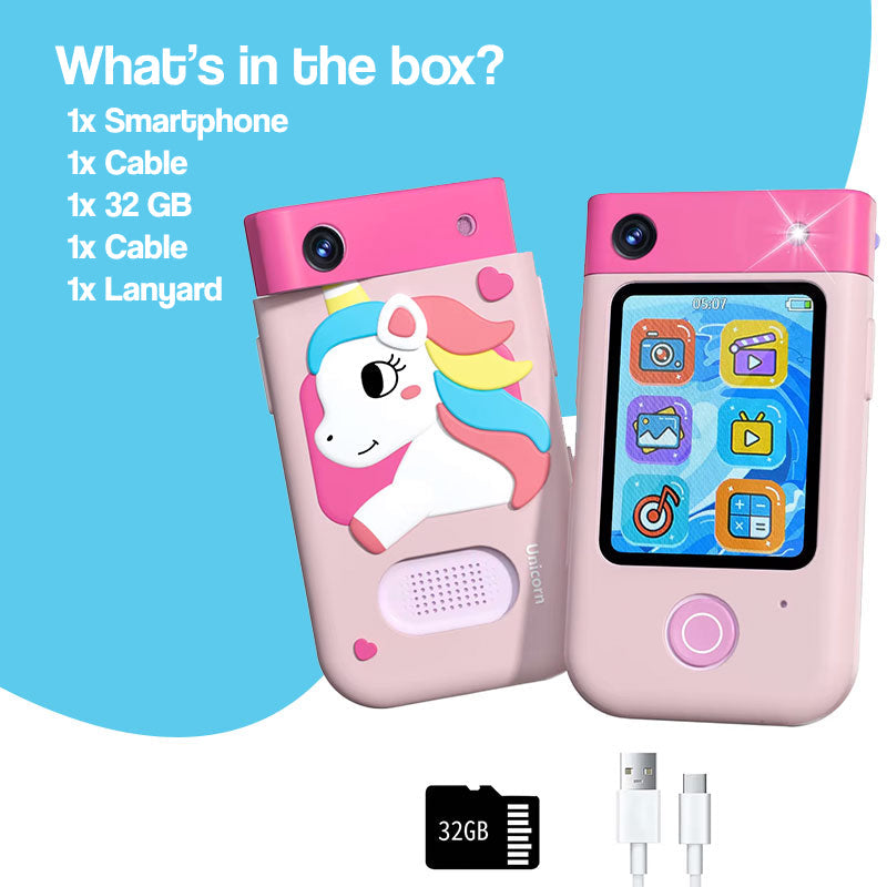 Interactive Kids Smartphone with Camera and Case Interactive Kids Smartphone with Camera and Case