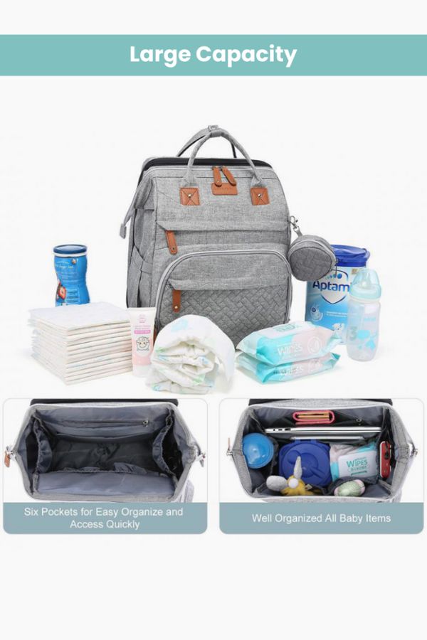 2-in-1 Travel Crib Multi-Use Diaper Bag