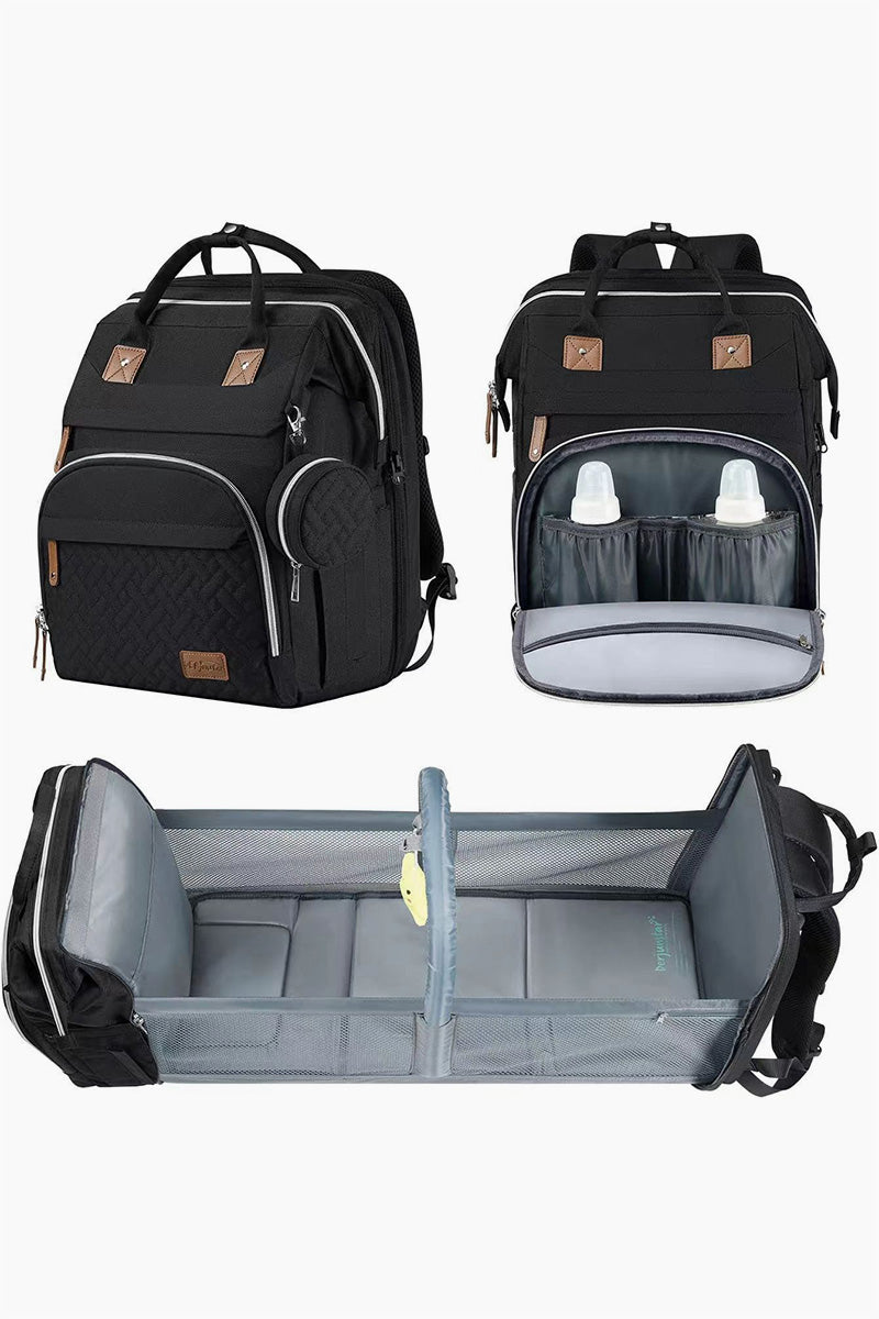 2-in-1 Travel Crib Multi-Use Diaper Bag