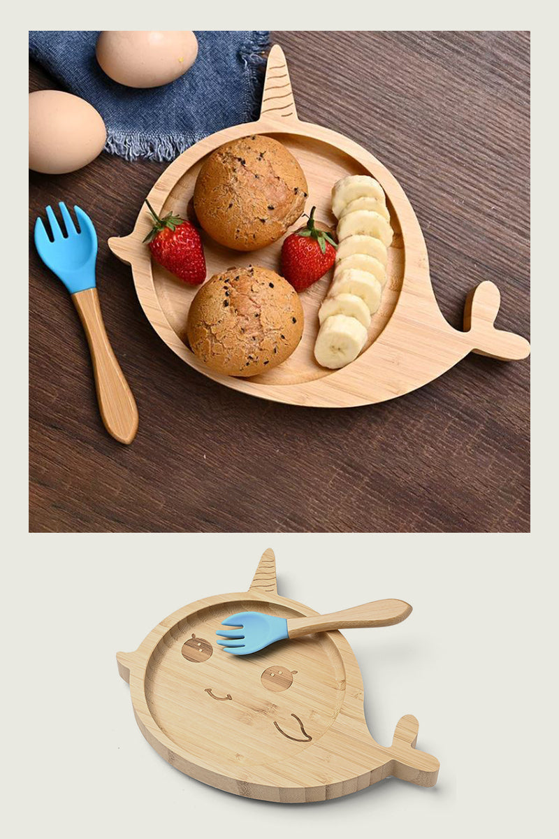 Cartoon Bamboo Dinner Plate