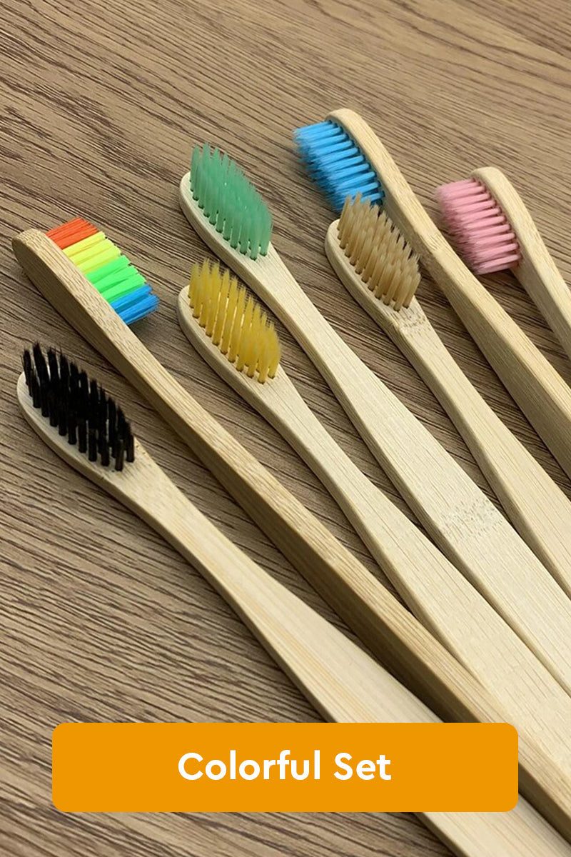 Bamboo Toothbrush 10-Piece Set