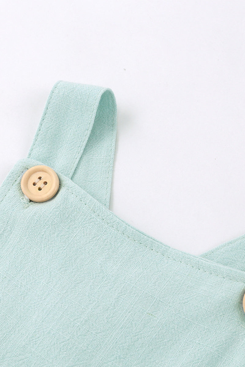 Organic Button Strap Romper