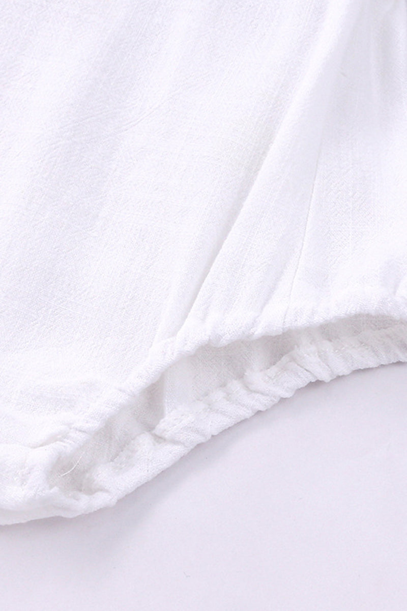 Organic Button Strap Romper