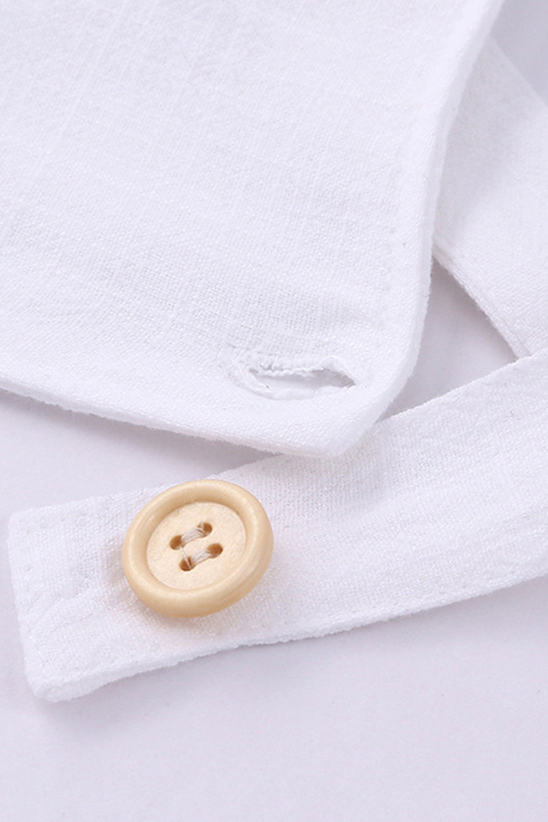 Organic Button Strap Romper