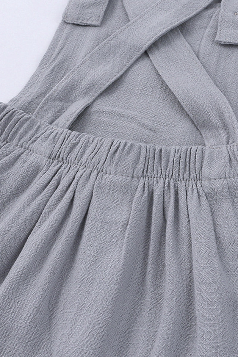 Organic Button Strap Romper