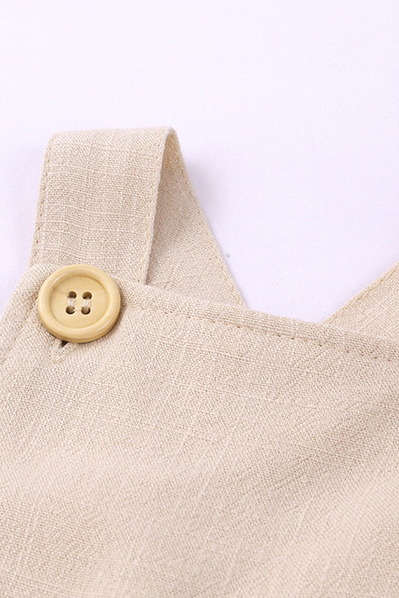 Organic Button Strap Romper