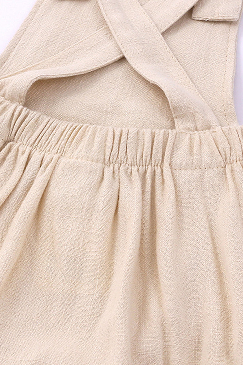 Organic Button Strap Romper