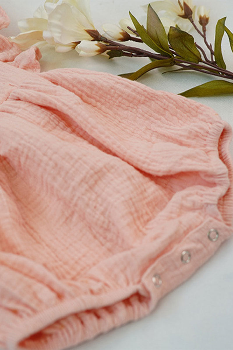 Organic Ruffled Headband Romper Set