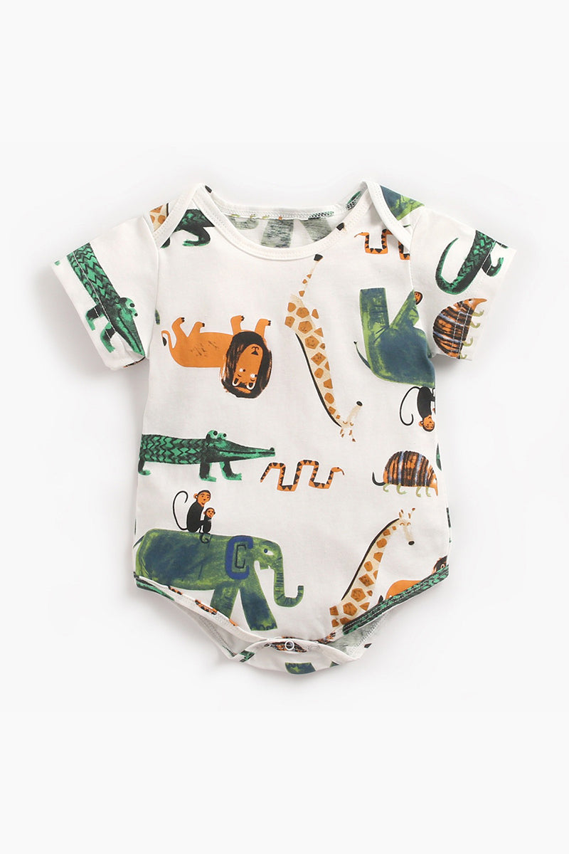 Organic Cotton Animal Romper
