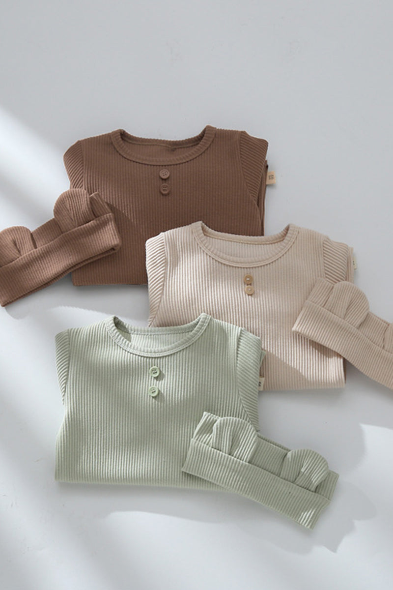 Organic Bamboo Cotton Snap Button Romper