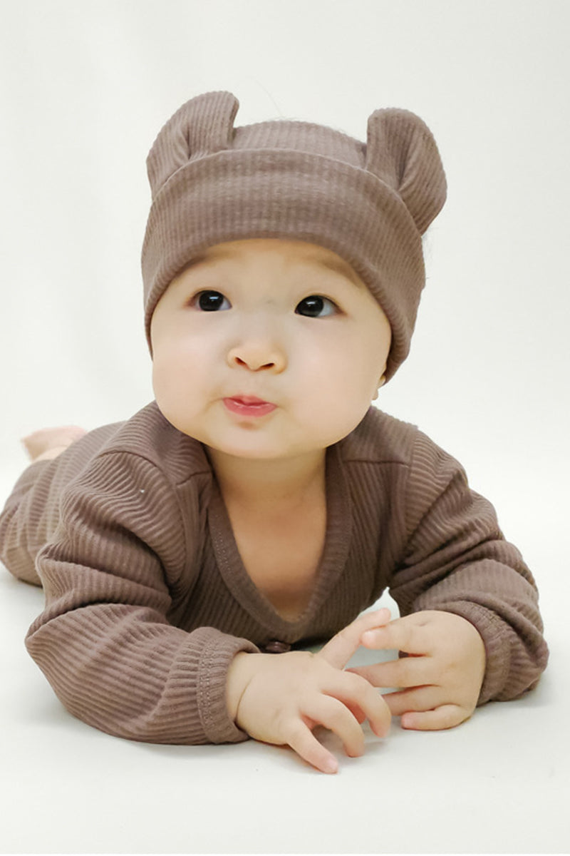 Organic Bamboo Cotton Snap Button Romper