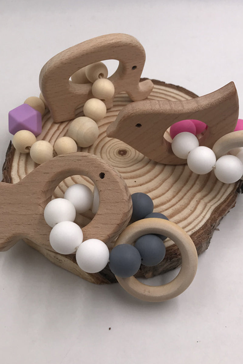 Organic Wooden Silicon Teether