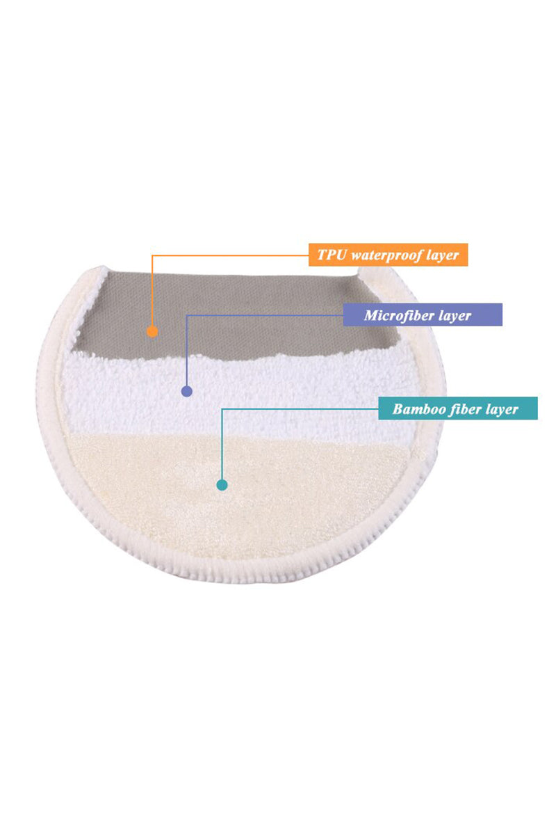Organic Three-Layer Reusable Breast Pads (4 PIECES)