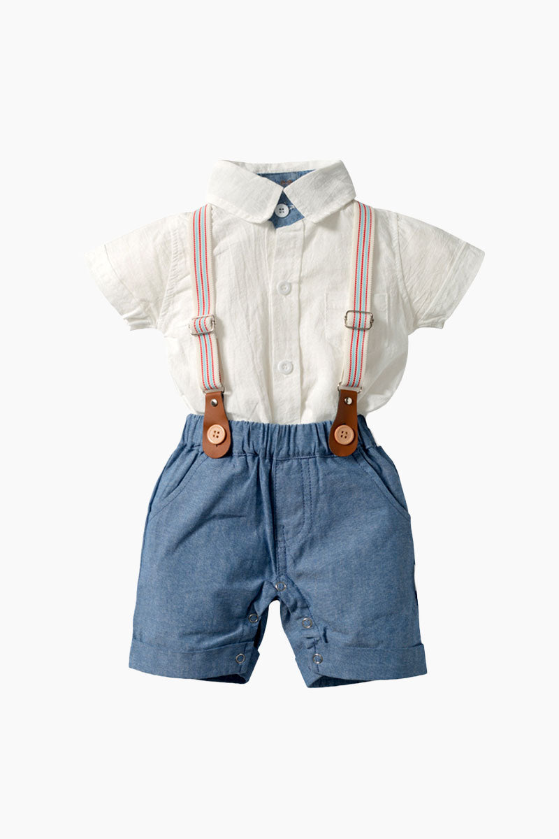 Elegant Cotton Dress Suit Set