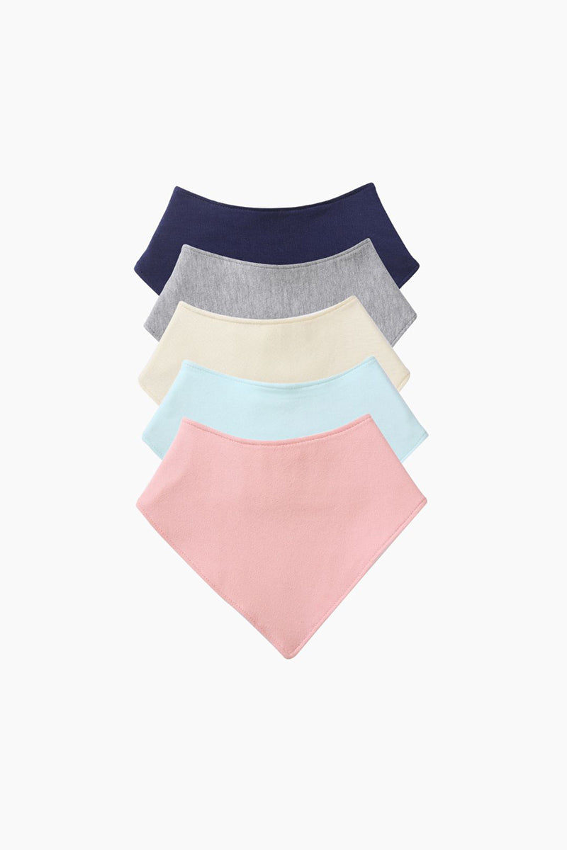 Organic Cotton Bandana Baby Bibs (5 PIECES)