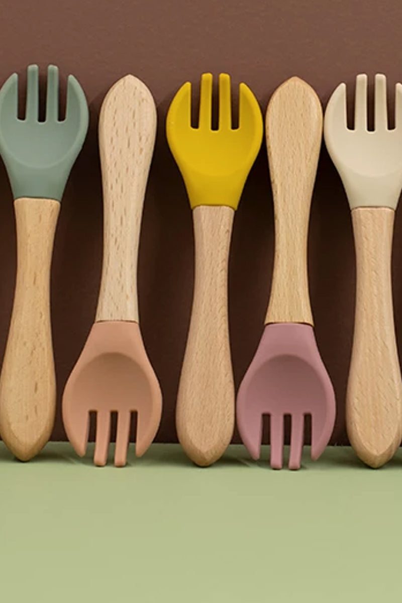 Organic Bamboo Spoon and Fork Set