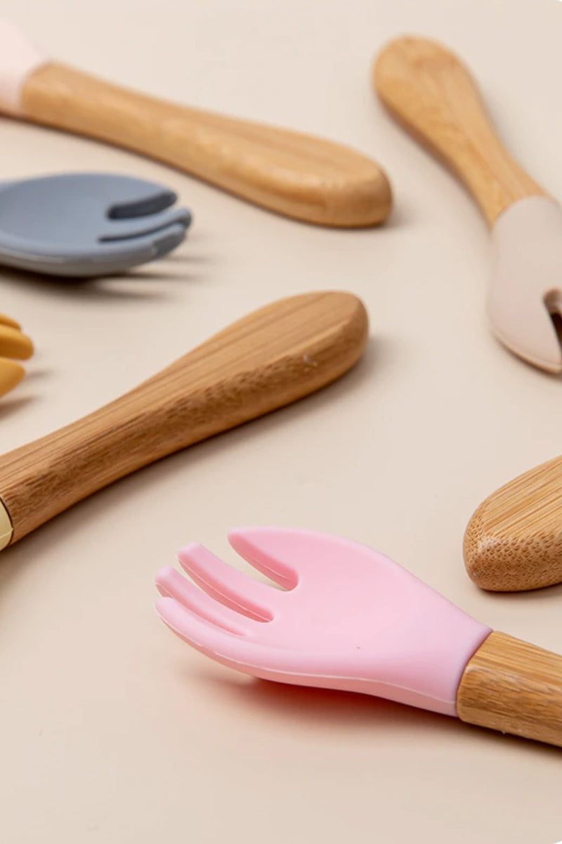 Organic Bamboo Spoon and Fork Set