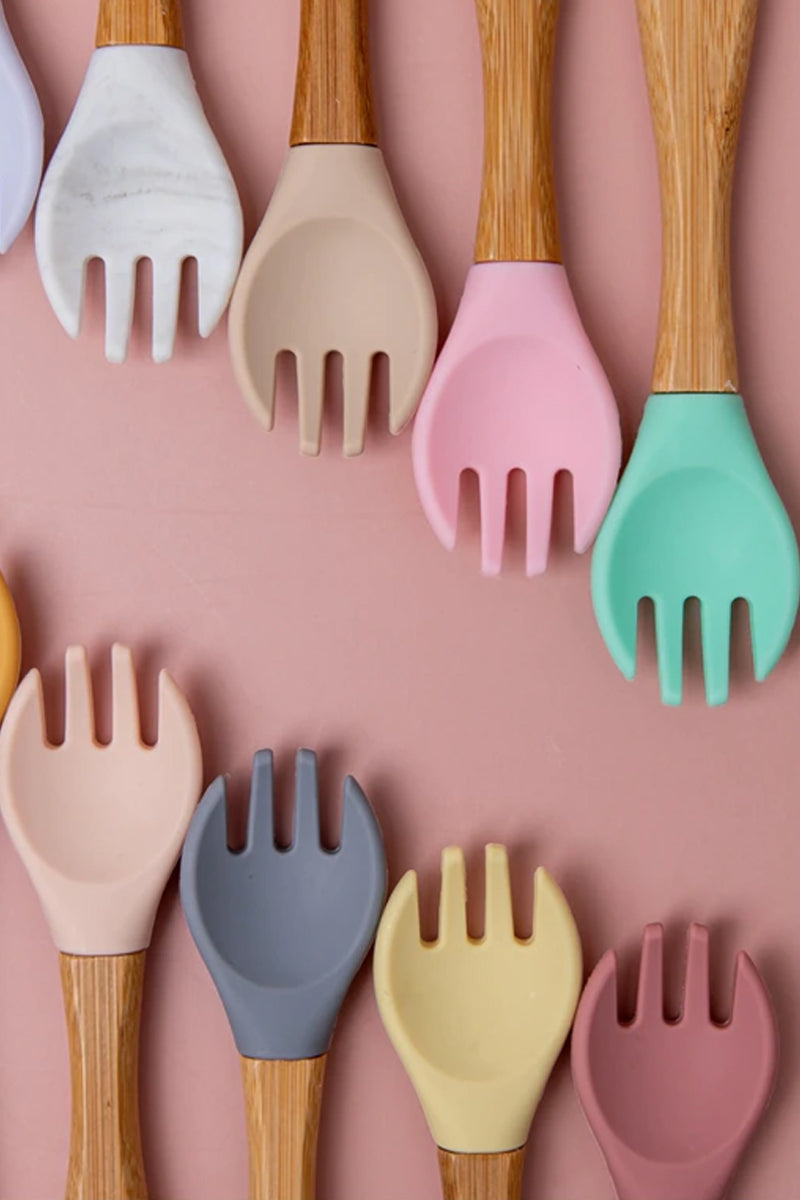Organic Bamboo Spoon and Fork Set