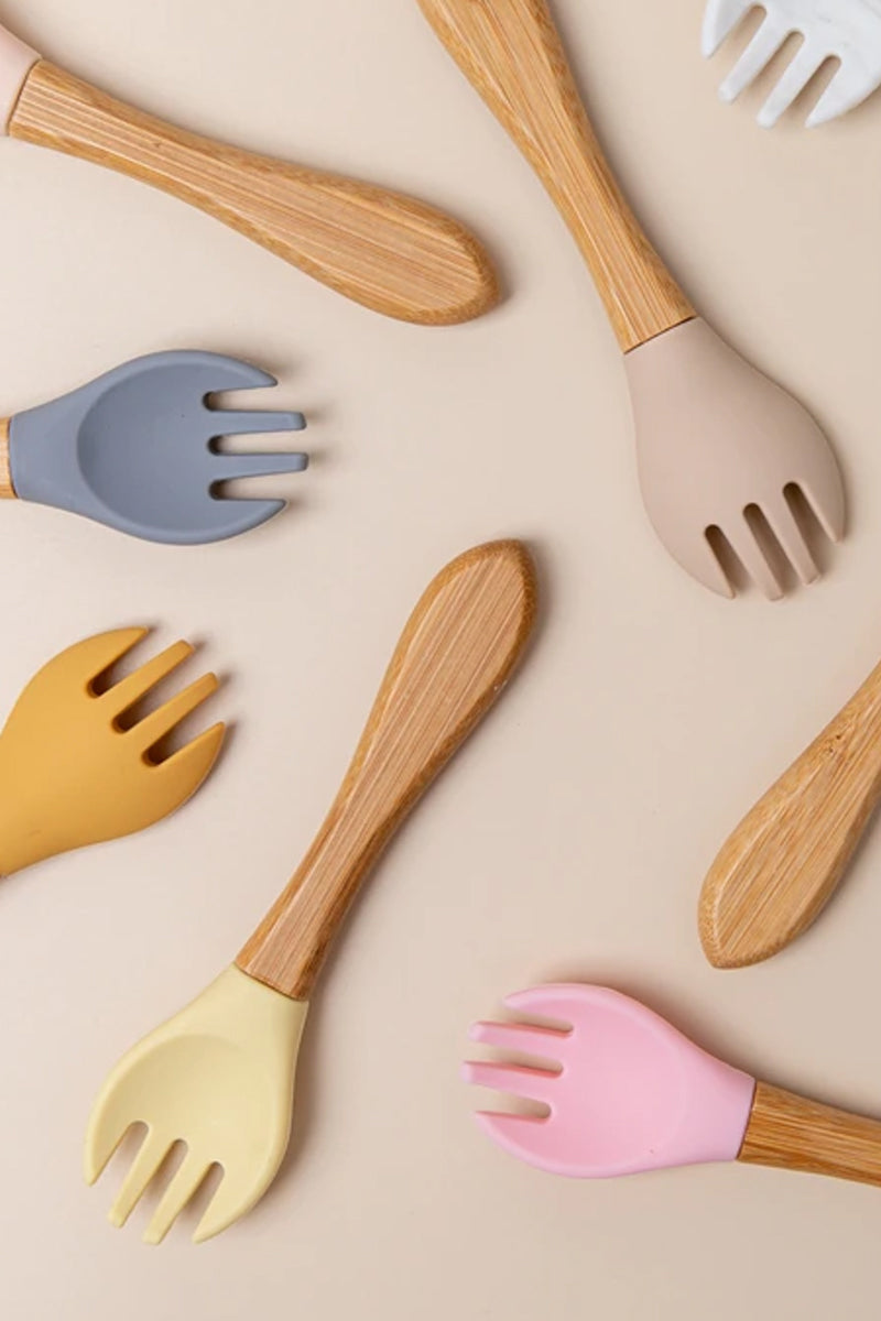 Organic Bamboo Spoon and Fork Set