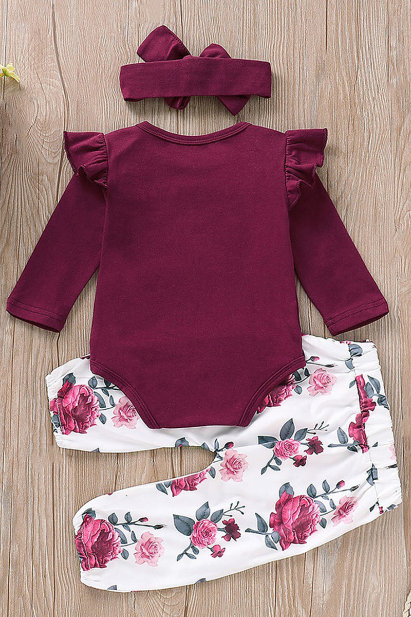 Organic Cotton Bodysuit and Floral Pants Set