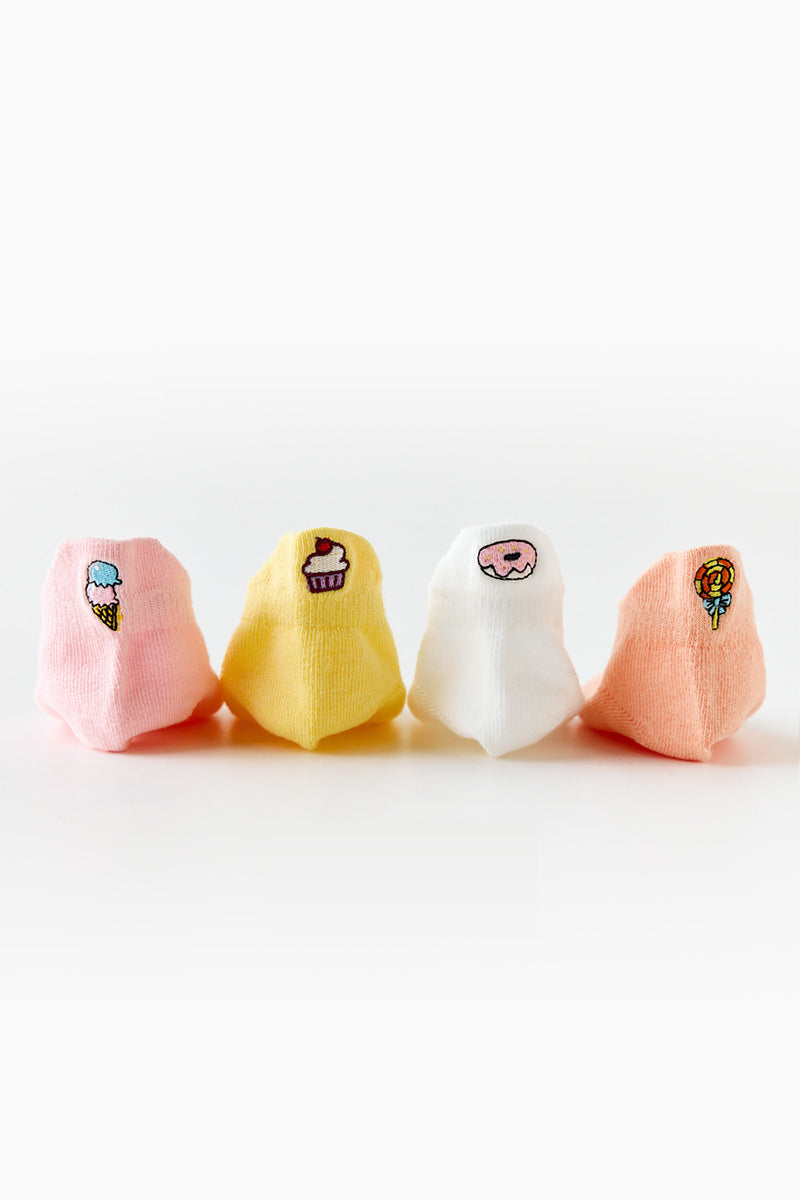 Organic Cotton Embroidered Cartoon Socks