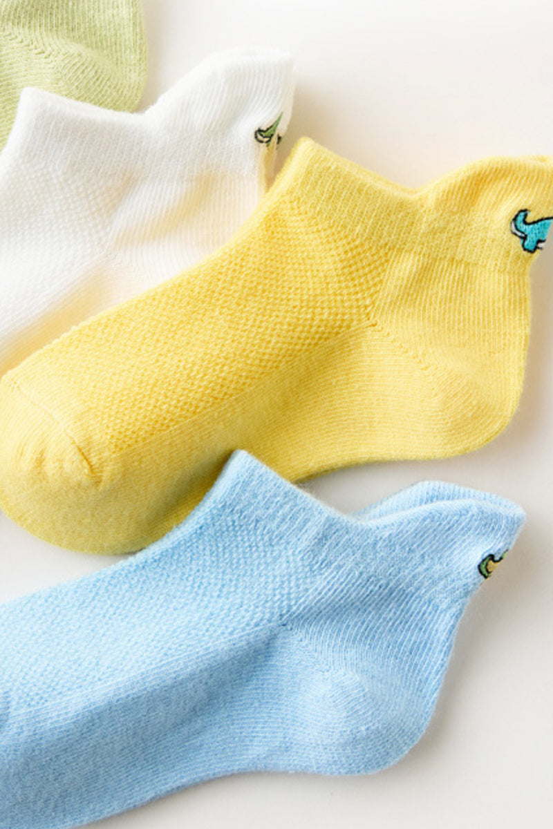 Organic Cotton Embroidered Cartoon Socks