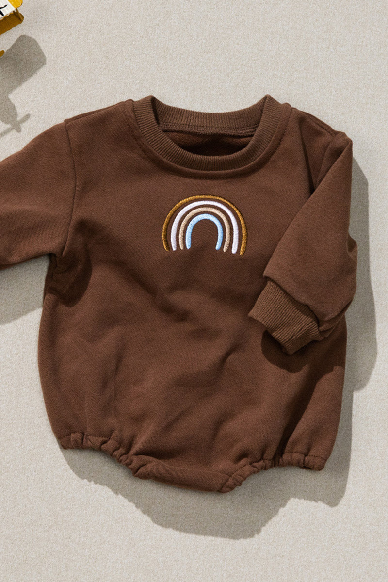 Oversized Rainbow Bodysuit Sweatshirt