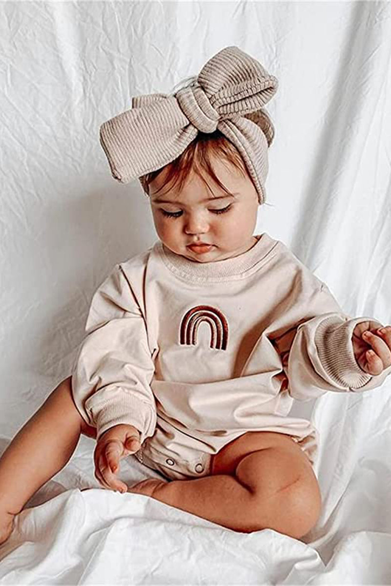 Oversized Rainbow Bodysuit Sweatshirt