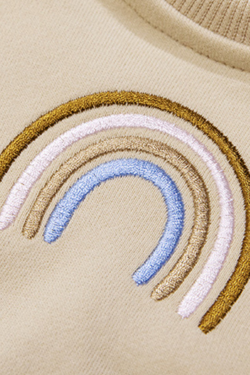 Oversized Rainbow Bodysuit Sweatshirt