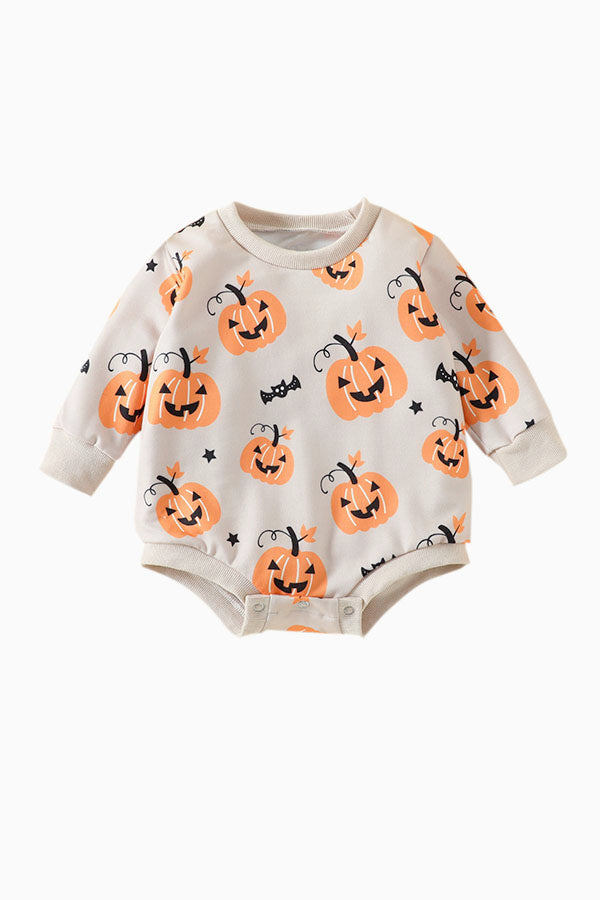 Long Sleeve Pumpkin Bodysuit Halloween 2022
