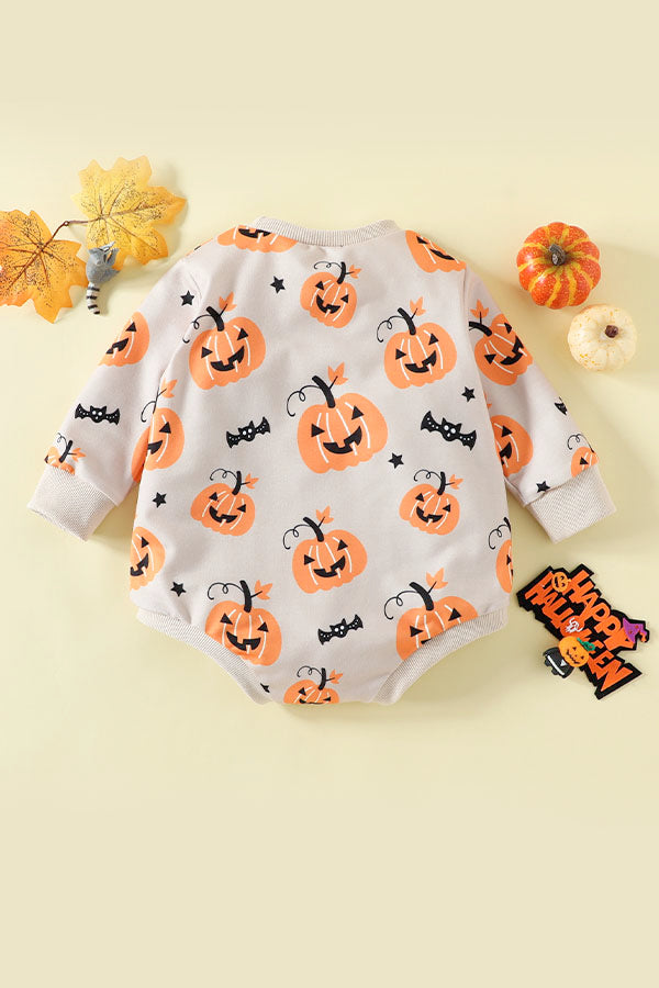 Long Sleeve Pumpkin Bodysuit Halloween 2022