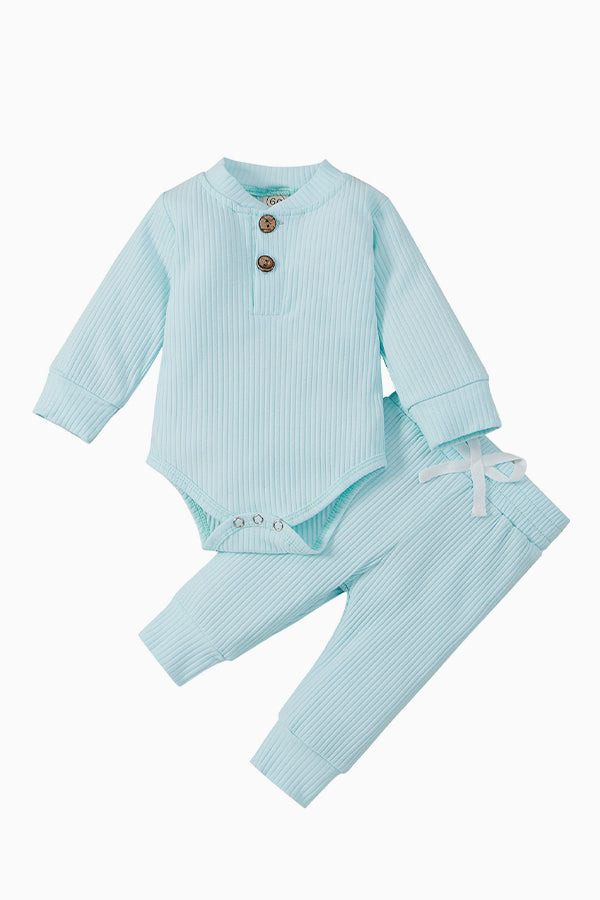 Long-Sleeved Bodysuit Pants Set