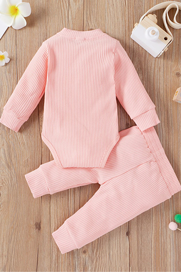 Long-Sleeved Bodysuit Pants Set