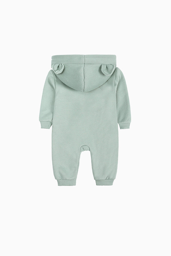 Cute Hooded Zipper Jumpsuit