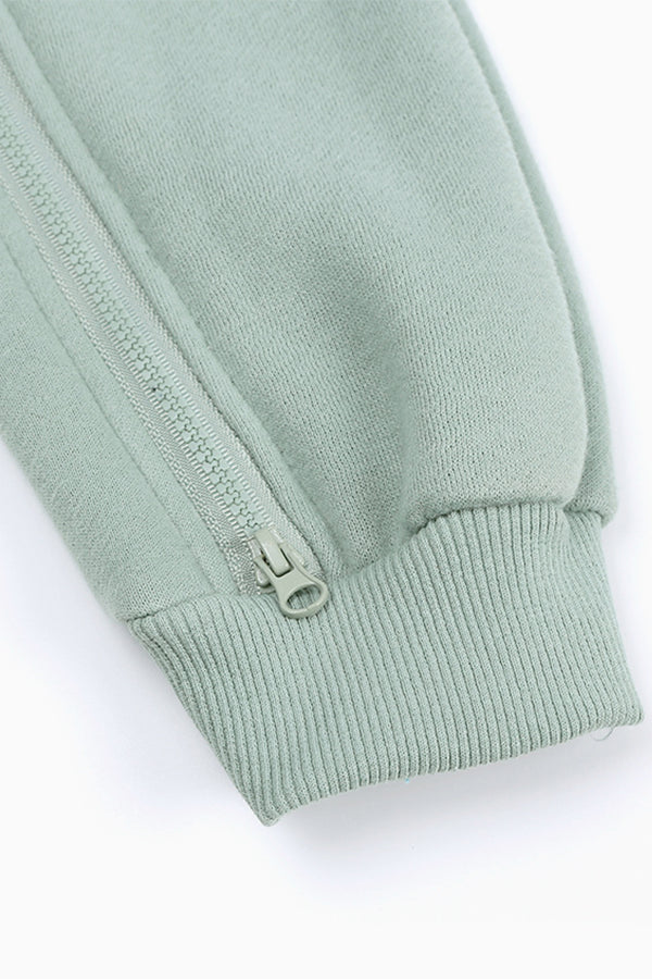 Cute Hooded Zipper Jumpsuit