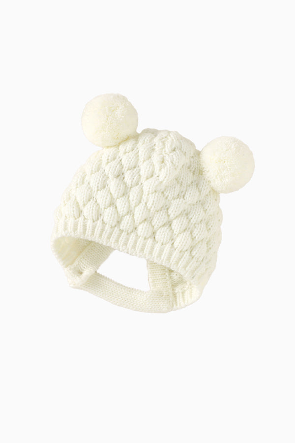 Waffle Cotton Long-Sleeved Jumpsuit with Hat