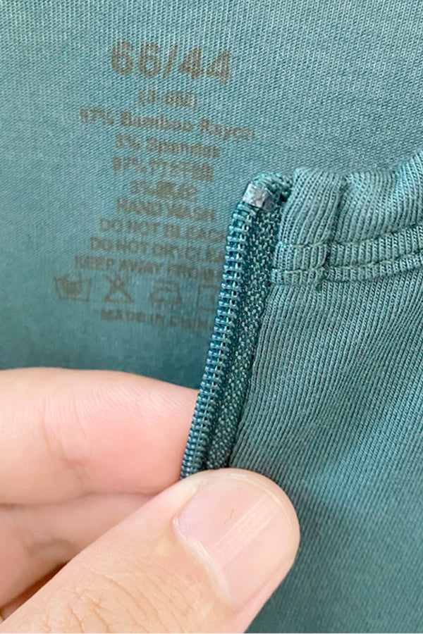 Organic Bamboo Dual Side Zipper Jumpsuit