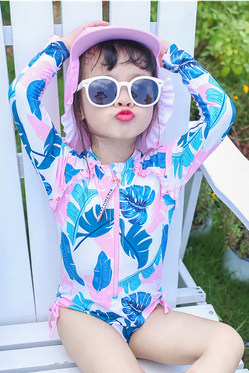 Cute Princess One-Piece Swimsuit with Hat