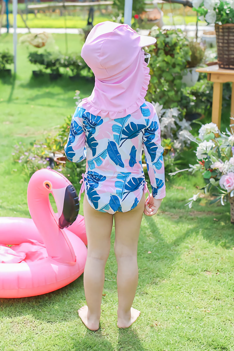 Cute Princess One-Piece Swimsuit with Hat