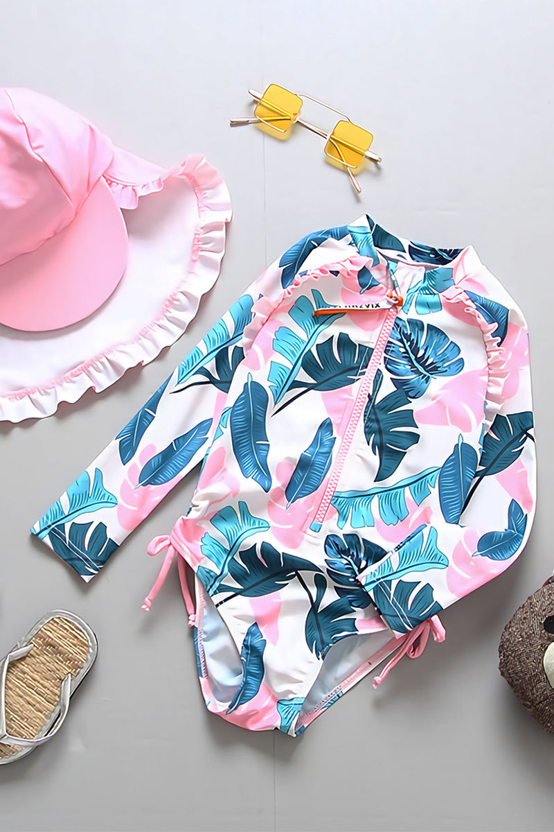 Cute Princess One-Piece Swimsuit with Hat