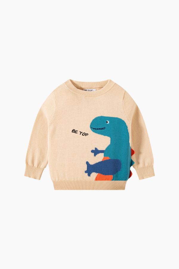 Cutesy Cotton Dino Sweater
