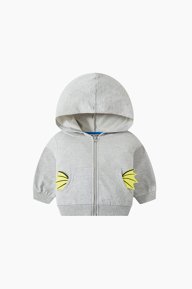 Flying Dino Zipper Hoodie
