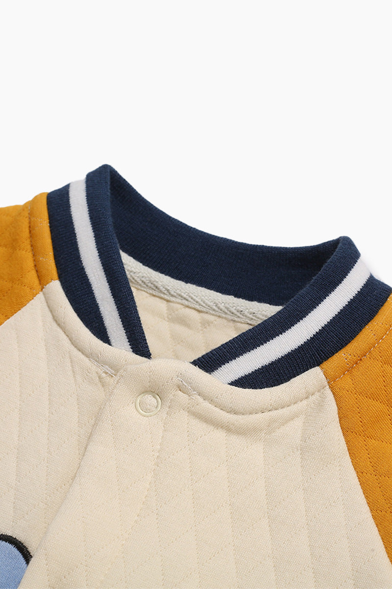 Cozy Varsity Elephant Jumpsuit