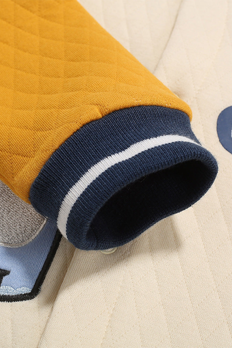 Cozy Varsity Elephant Jumpsuit