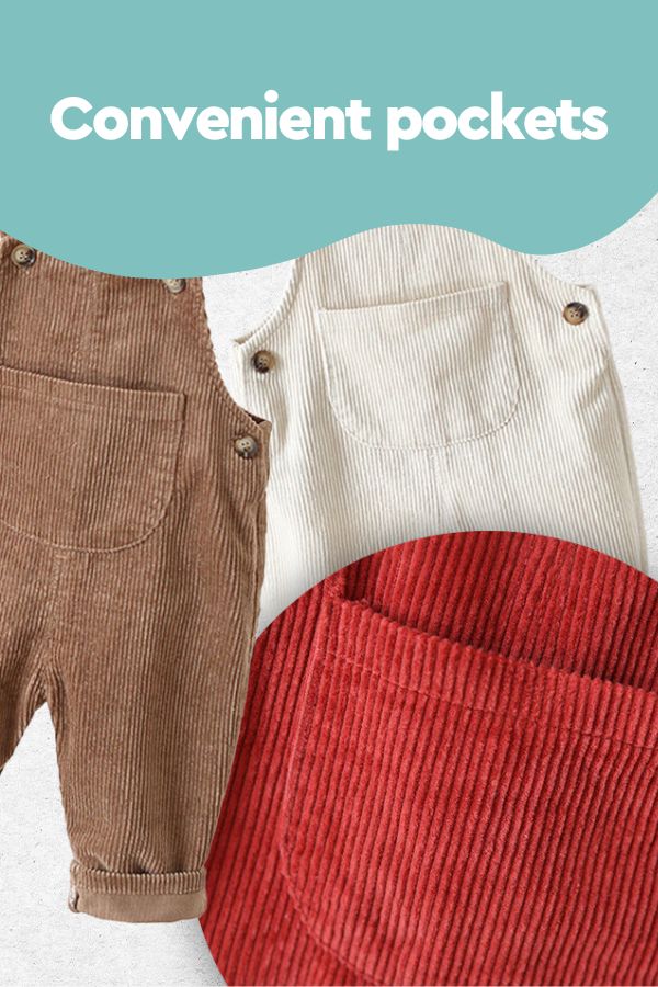 Vintage Buttoned Corduroy Pocketalls