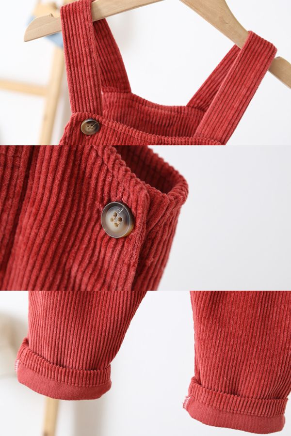 Vintage Buttoned Corduroy Pocketalls