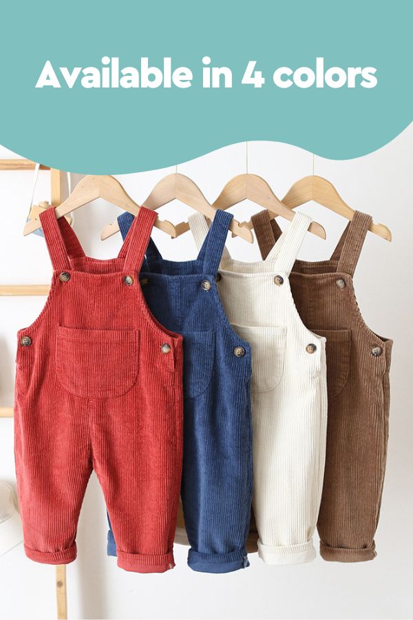Vintage Buttoned Corduroy Pocketalls