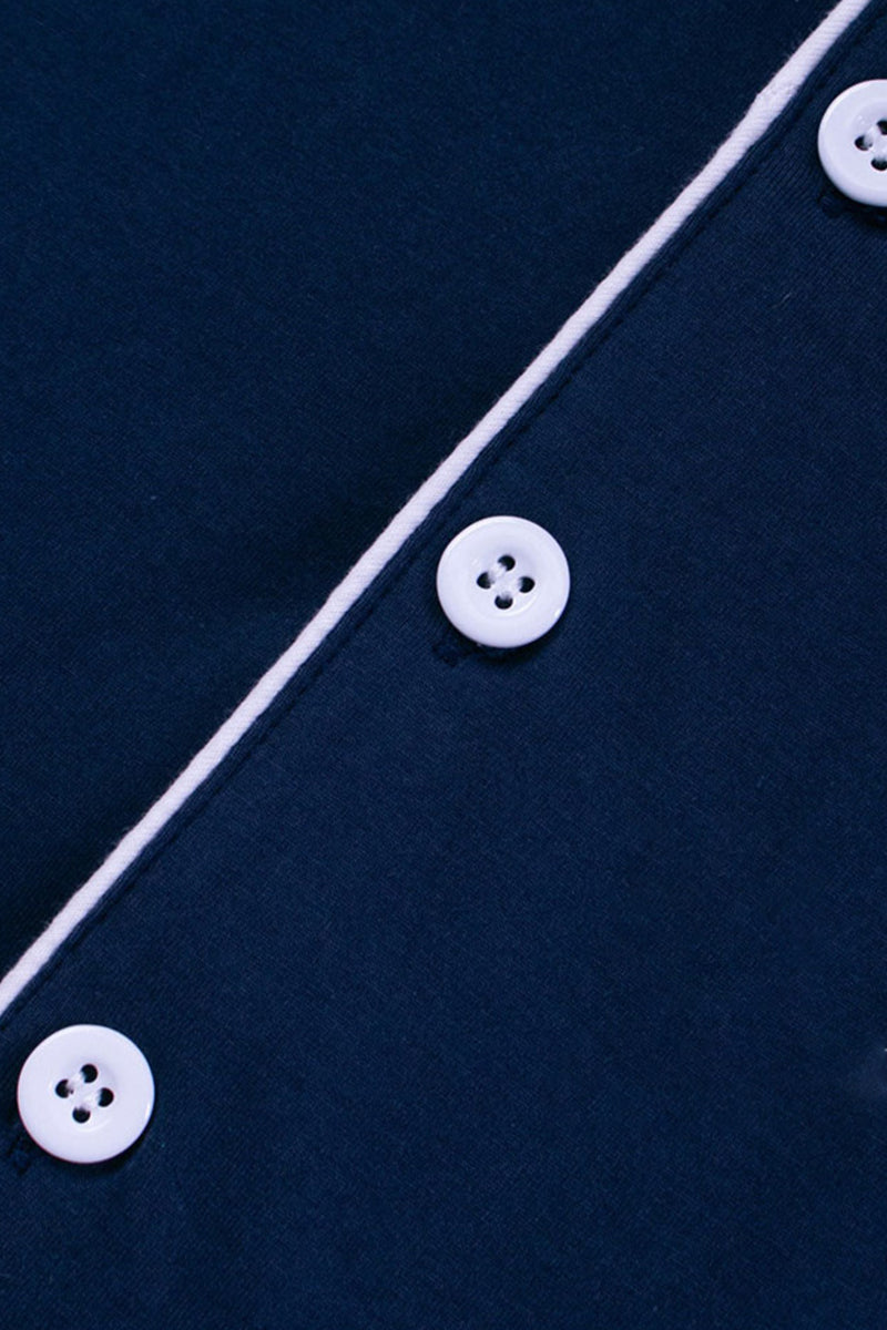 Cozy Collared Pajama Set