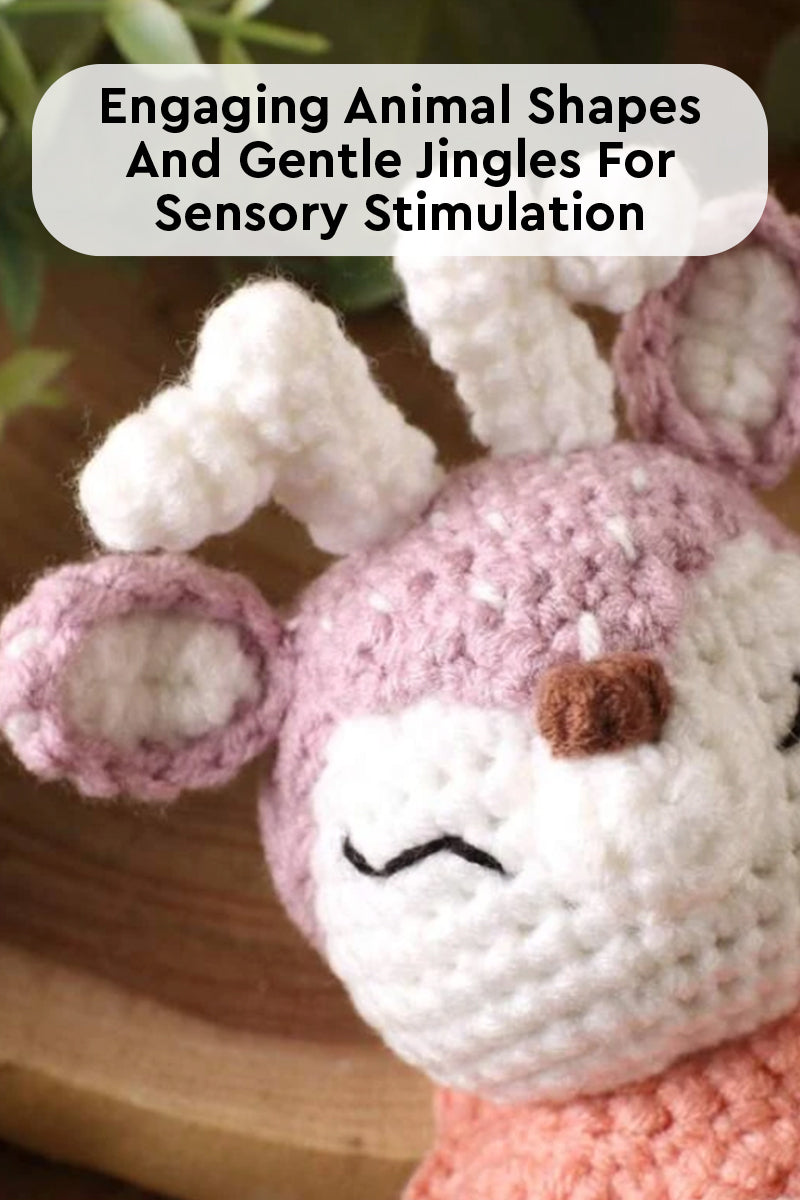 Friendly Critters Wooden Rattle Teether