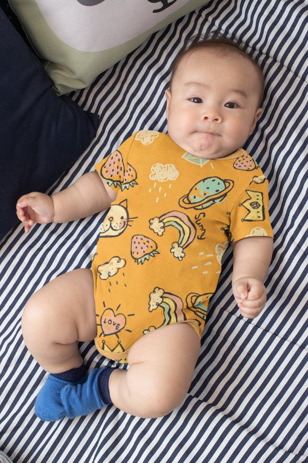Organic Cotton Animal Romper